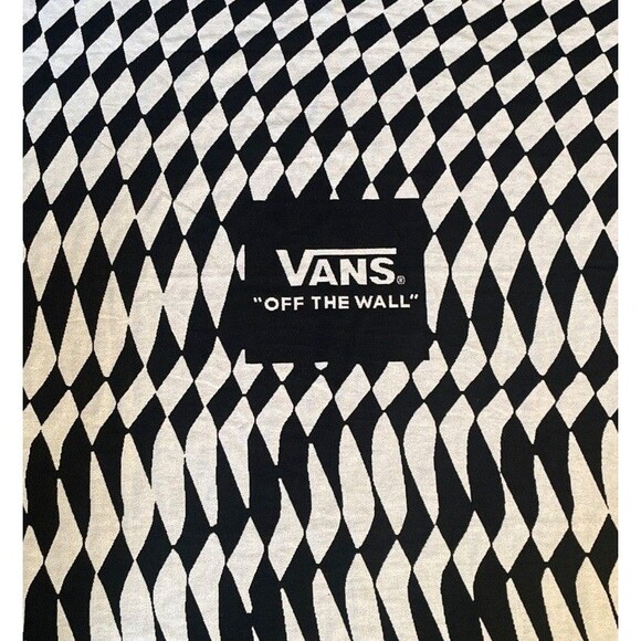 Vans Off The Wall Warped Checkerboard Woven Throw Blanket 52x60 Promo